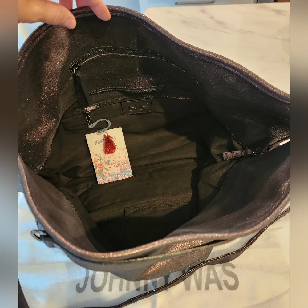 NWT‎ Johnny Was Alessandra leather HOBO bag purse